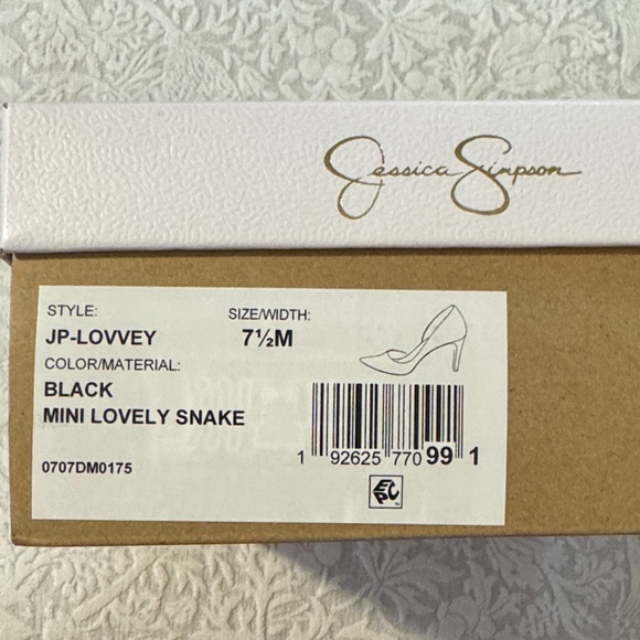 Jessica Simpson Black Textured Heels - Picture 5 of 5